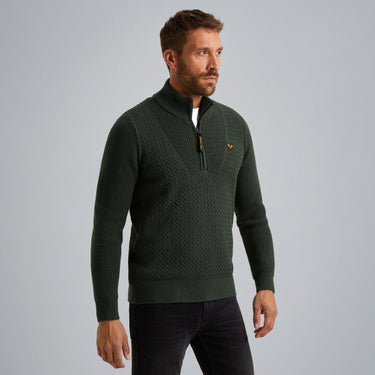 PKW2510305 6027 | Pullover mit halbem Reißverschluss